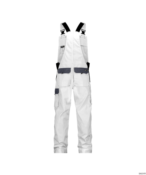 DASSY-Latzhose CALAIS, , wei�/grau