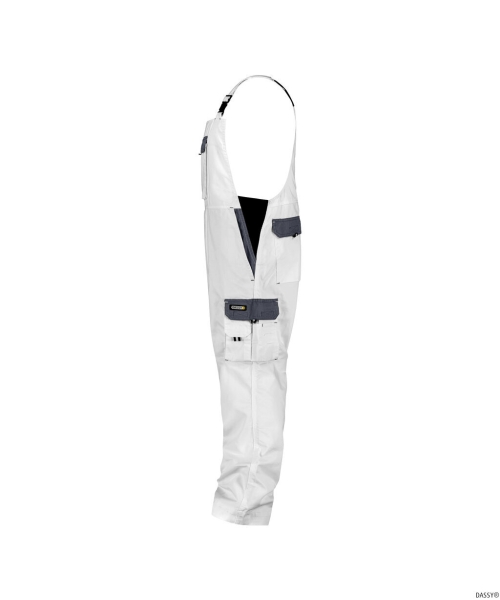 DASSY-Latzhose CALAIS, , wei�/grau