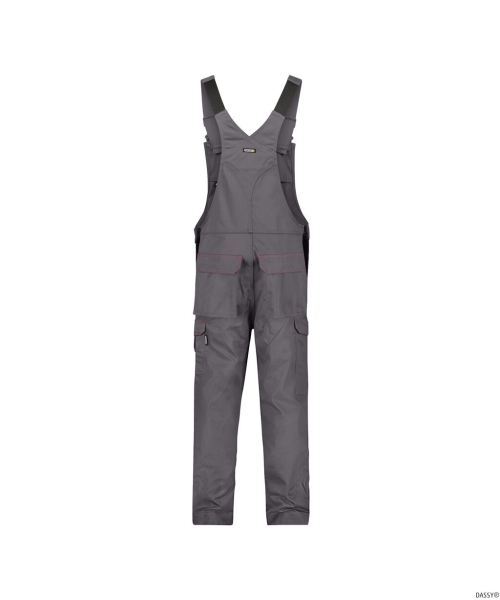 DASSY-Flammhemmende Latzhose DAKOTA , grau