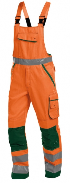 DASSY-Warnschutz-Latzhose, MALMEDY, orange/grün