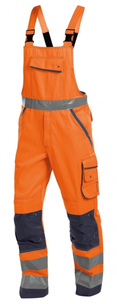DASSY-Warnschutz-Latzhose, MALMEDY, orange/dunkelblau