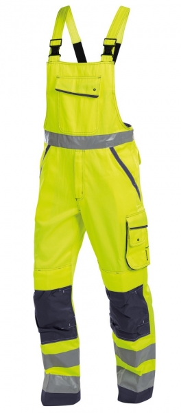 DASSY-Warnschutz-Latzhose, MALMEDY, gelb/dunkelblau