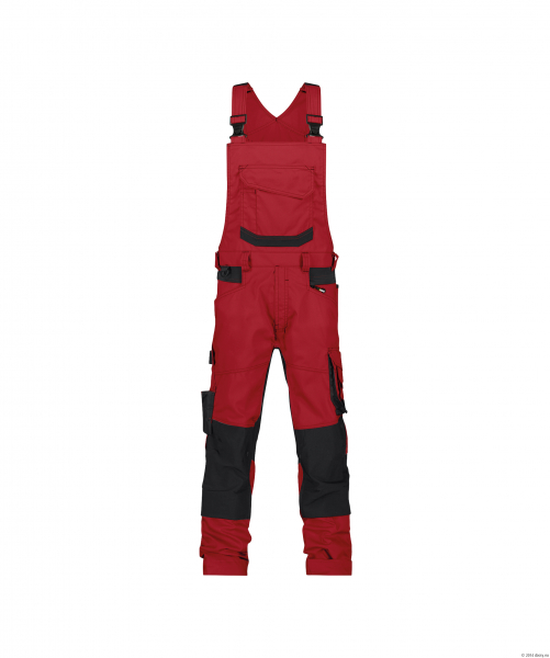 DASSY-Latzhose TRONIX , rot/schwarz
