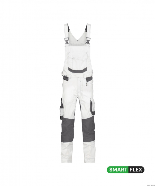 DASSY-Malerlatzhose TRONIX PAINTERS, wei/anthrazitgrau