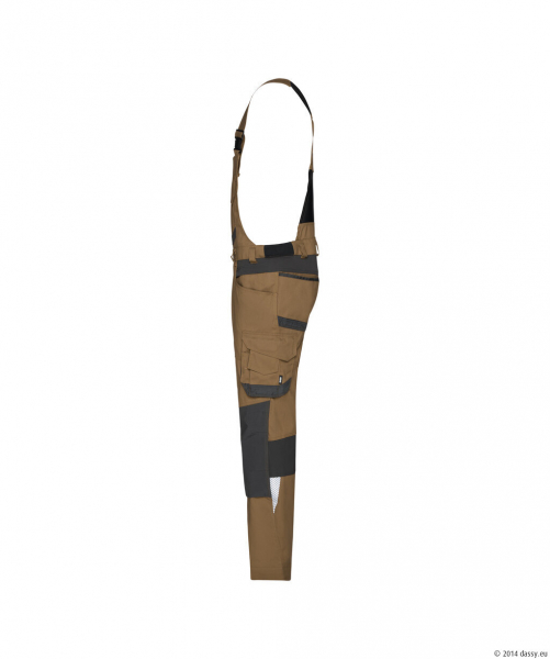 DASSY� Tronix Next Stretch-Arbeitslatzhose mit Kniepolstertaschen, lehmbraun/anthrazitgrau