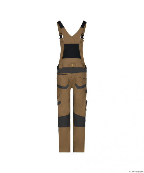 DASSY� Tronix Next Stretch-Arbeitslatzhose mit Kniepolstertaschen, lehmbraun/anthrazitgrau