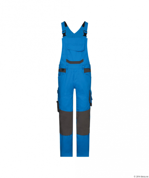 DASSY� Tronix Next Stretch-Arbeitslatzhose mit Kniepolstertaschen, azurblau/anthrazitgrau