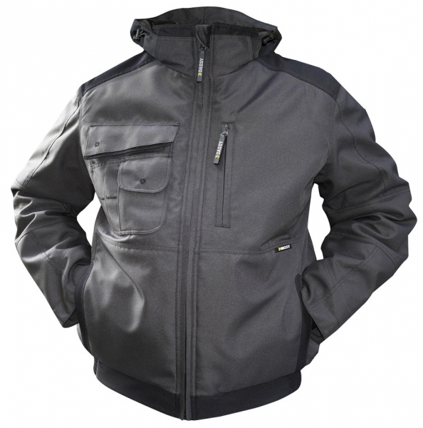 DASSY-Winterjacke AUSTIN, grau/schwarz