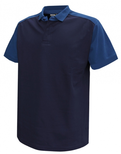 DASSY-Poloshirt CESAR,  dunkelblau/kornblau