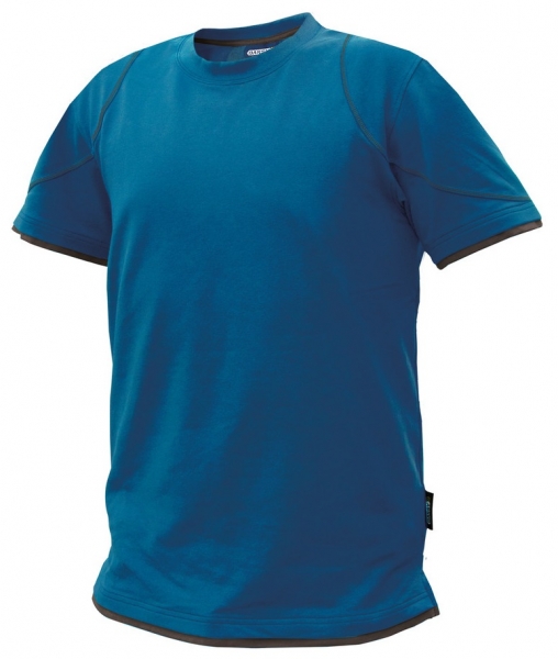 DASSY-T-Shirt KINETIC, azurblau/grau