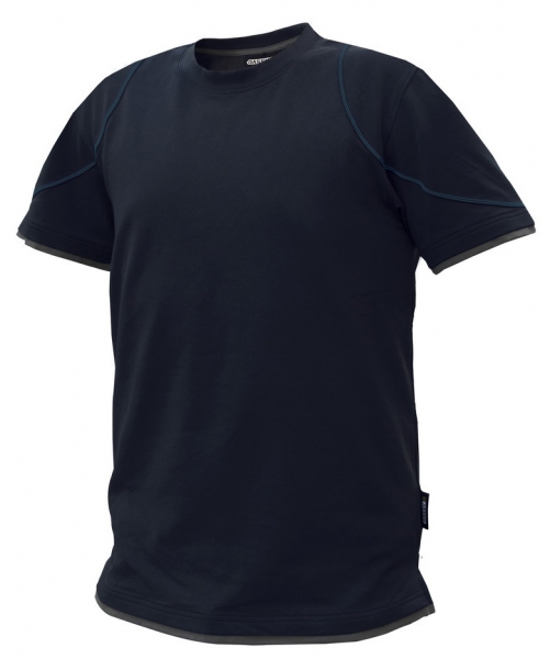DASSY-T-Shirt KINETIC, dunkelblau/grau
