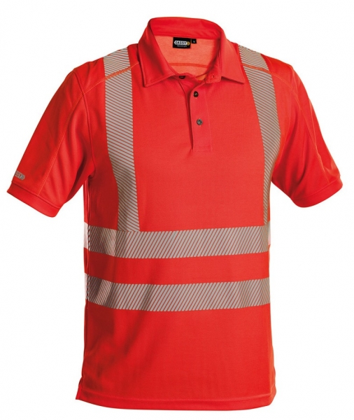 DASSY-Warnschutz-UV-Poloshirt BRANDON, rot