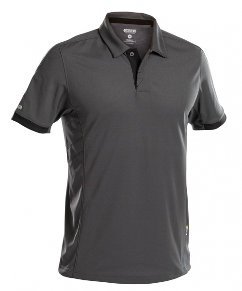 DASSY-Poloshirt TRAXION, grau/schwarz