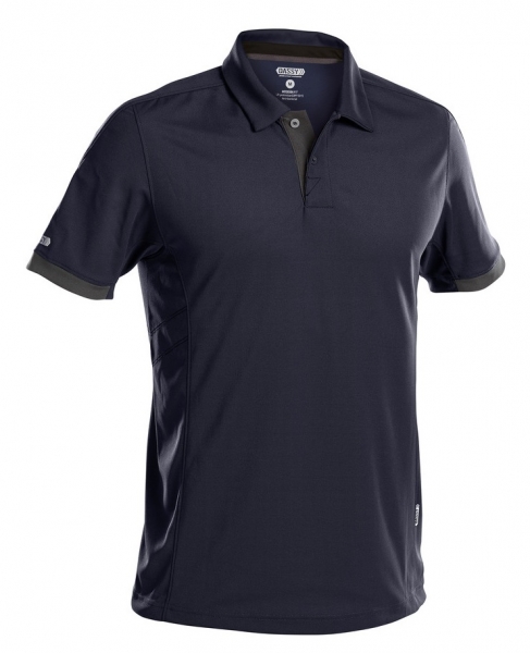 DASSY-Poloshirt TRAXION, dunkelblau/grau