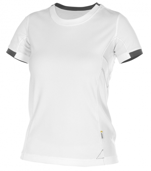DASSY-Damen-T-Shirt, NEXUS, wei/grau