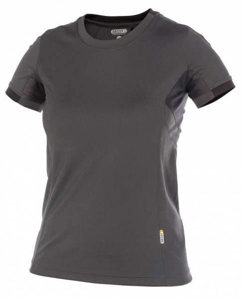 DASSY-Damen-T-Shirt, NEXUS, grau/schwarz