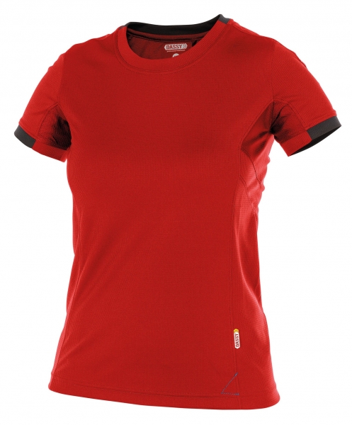 DASSY-Damen-T-Shirt, NEXUS, rot/schwarz