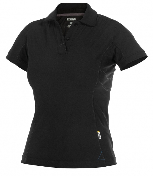 DASSY-Damen-Poloshirt TRAXION, schwarz