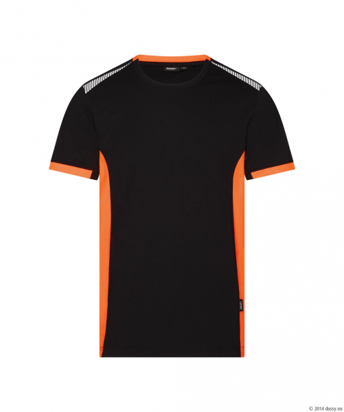 DASSY� Tampico T-shirt, schwarz/fluo orange