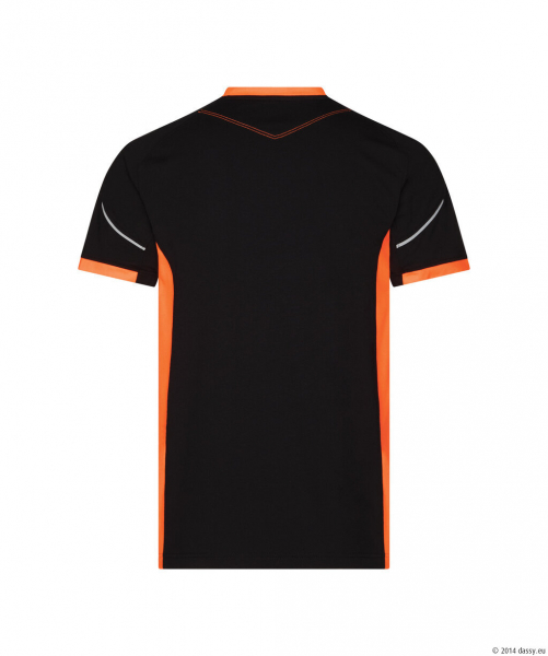 DASSY� Tampico T-shirt, schwarz/fluo orange