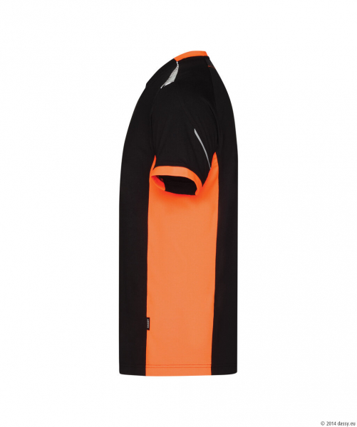 DASSY� Tampico T-shirt, schwarz/fluo orange