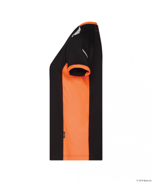 DASSY� Tampico WomenT-shirt f�r Damen, schwarz/fluo orange