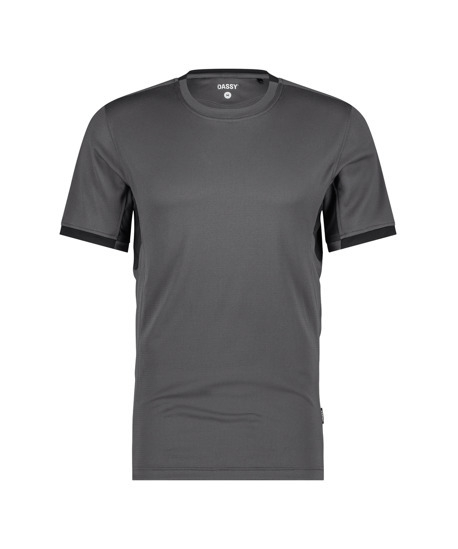 DASSY-T-Shirt NEXUS NEXT, 140 g/m, anthrazitgrau/schwarz