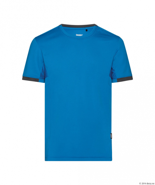 DASSY� Nexus Next T-shirt, azurblau/anthrazitgrau