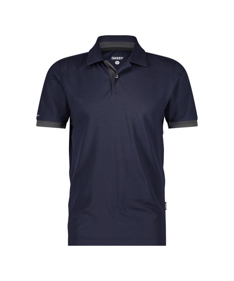 DASSY-Poloshirt TRAXION NEXT, 215 g/m, nachtblau/anthrazitgrau