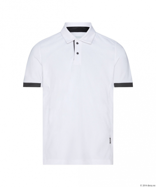 DASSY� Traxion Next Poloshirt wei�/anthrazitgrau