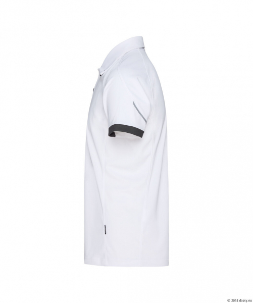 DASSY� Traxion Next Poloshirt wei�/anthrazitgrau