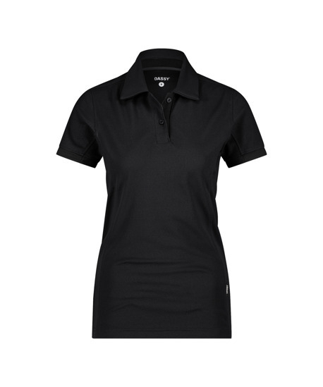 DASSY-Damen-Polo-Shirt TRAXION NEXT, 215 g/m, schwarz