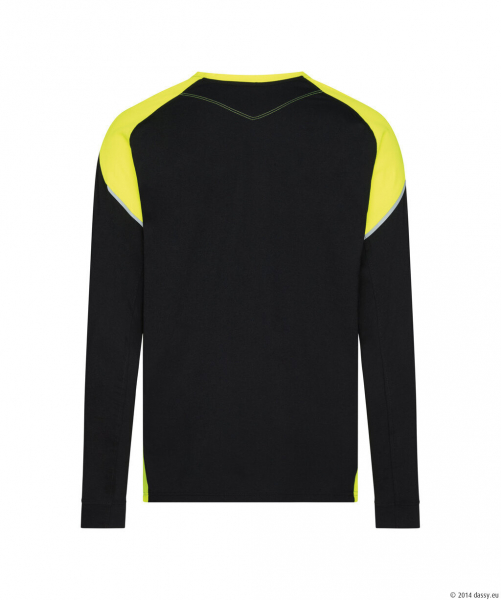 DASSY� Tacoma T-Shirt mit langen �rmeln, schwarz/neongelb