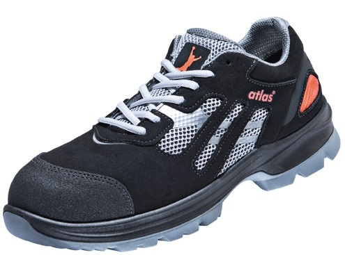 ATLAS-Footwear, S1-Sicherheits-Arbeits-Berufs-Schuhe, Halbschuhe, Ergo-Med 2000, ESD, Weite 12, schwarz