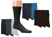 WOWERAT-Herrensocken, Doppelzylinder, 3-er Pkg., schwarz