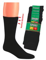 WOWERAT-Tennissocken mit Komfortbndchen, umgenhter Rand, 5-er Pkg., schwarz