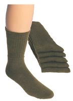 WOWERAT-Tennissocken, mit Ringeln, Vollfrotteefu, 5-er Pkg., khaki-olivgrn