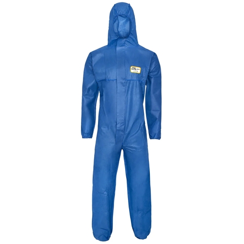 Einweg-SMS-Overall Pro-Safe, 3lagig, CE CAT III, Typ 5+6, blau, VE = 50 St�ck