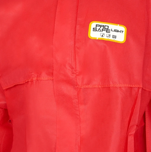 Einweg SMS-Overall Pro-Safe, 3lg, CE CAT III, Typ 5+6, rot, VE = 1 St�ck