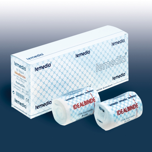 Temedia Idealbinde ohne Klammer, 12 cm x 4 m