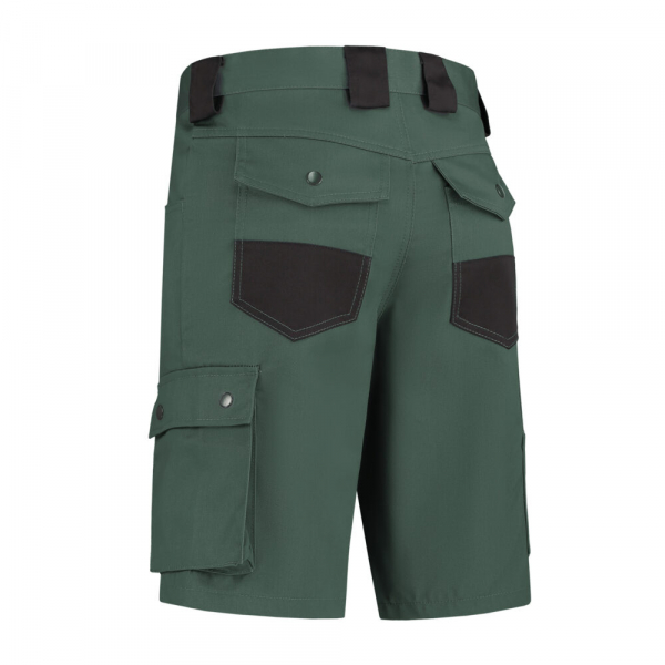 Arbeitsshorts Baumwolle/Polyester, 280g/m, flaschengrn/schwarz