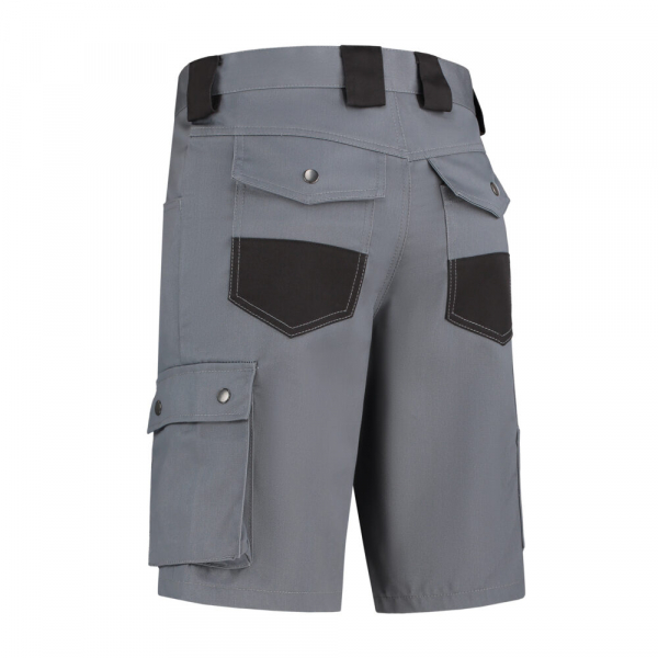 Arbeitsshorts Baumwolle/Polyester, 280g/m, grau/schwarz