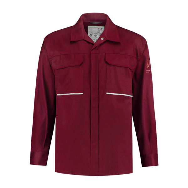 Hemd flammhemmend, 220g/m, bordeaux