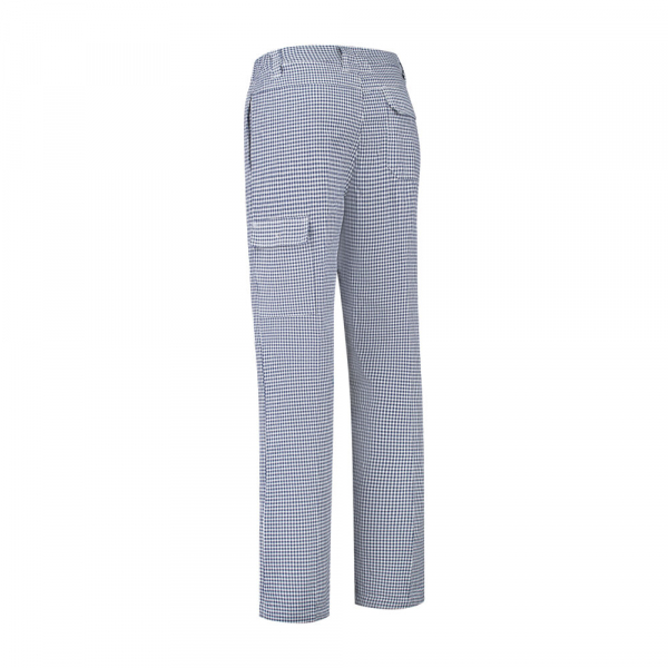 Koch-/Bckerhose, 220g/m, wei/blau