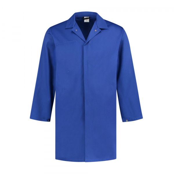 Hygiene Kittel Polyester/Baumwolle, 260g/m, kornblau