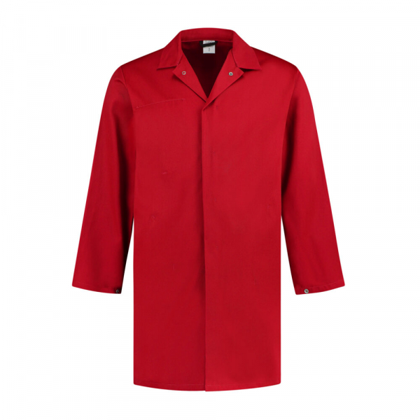 Hygiene Kittel Polyester/Baumwolle, 260g/m, rot