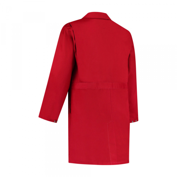 Hygiene Kittel Polyester/Baumwolle, 260g/m, rot