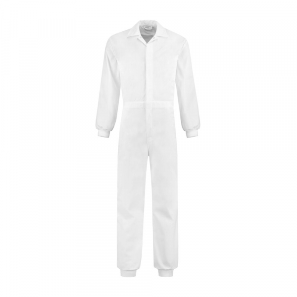 Hygiene Overall Polyester/Baumwolle mit Strickbndchen, 240g/m, wei