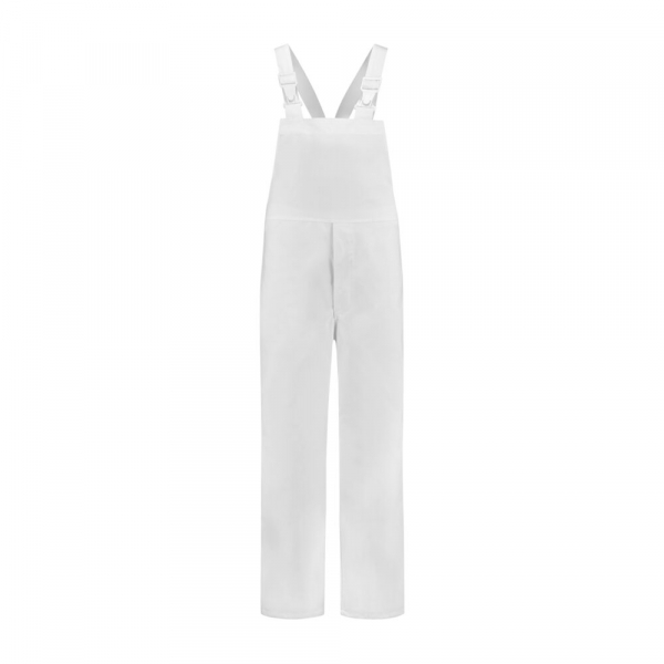 Hygiene Latzhose Polyester/Baumwolle, 260g/m, wei