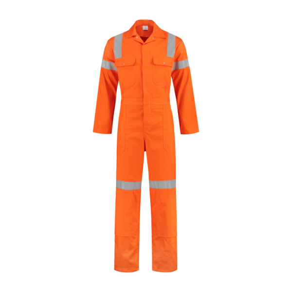 Overall mit Reflexstreifen, 200g/m, orange